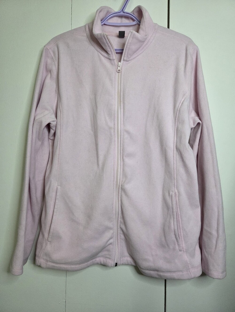 Joe Fresh Soft Pink Women's XL Utility Jacket Soft Fleece No Hood
